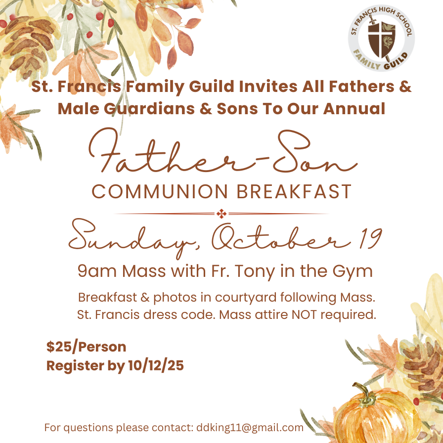 Father Son Communion Breakfast